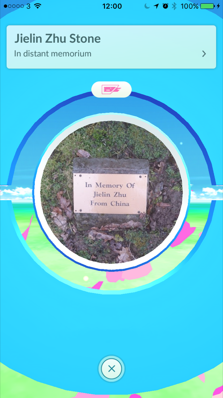 Pokemon GO Pokestop – Jielin Zhu Memorial