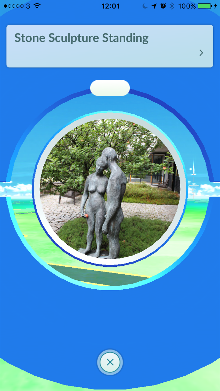 Pokemon GO Pokestop – Stone Sculpture 'Standing'