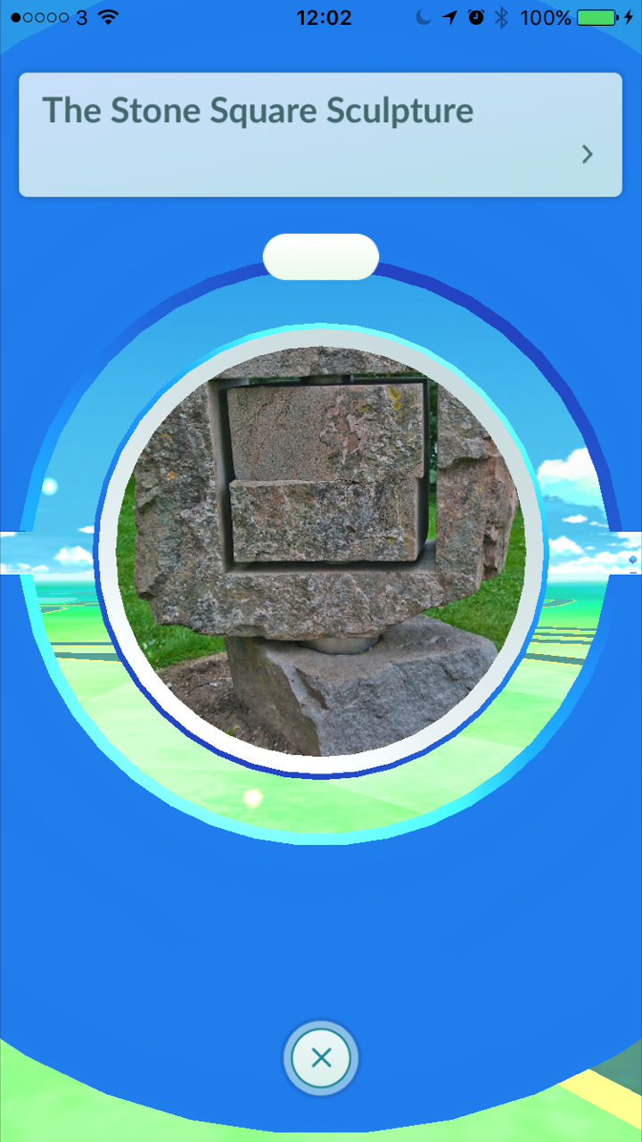 Pokemon GO Pokestop – Stone Square Sculpture