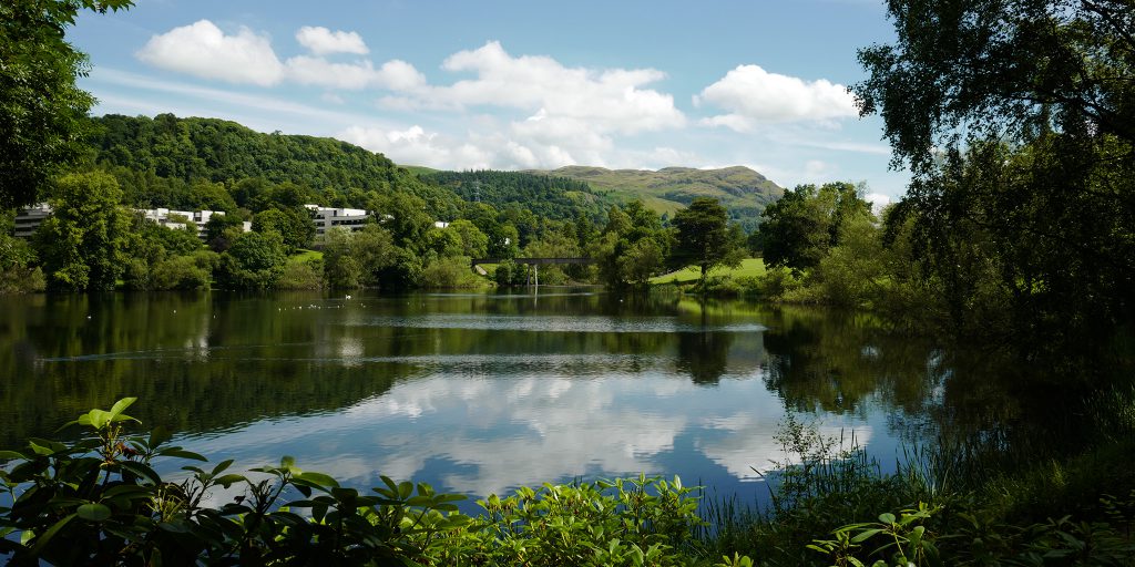 Photo of the loch on campus