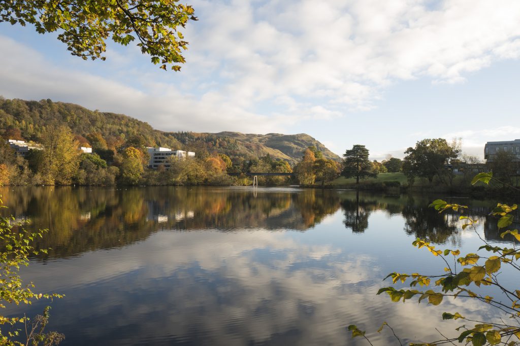 Airthrey loch at the University of Stirling in Autumn 2016