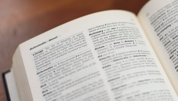 A dictionary, which is good for clearing up any misconceptions.