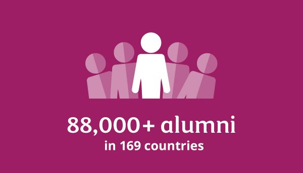88,000+ Alumni in 169 countries