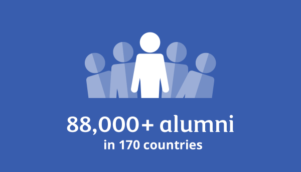88,000+ alumni in 170 countries