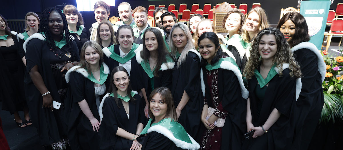 University of Stirling graduates on graduation day