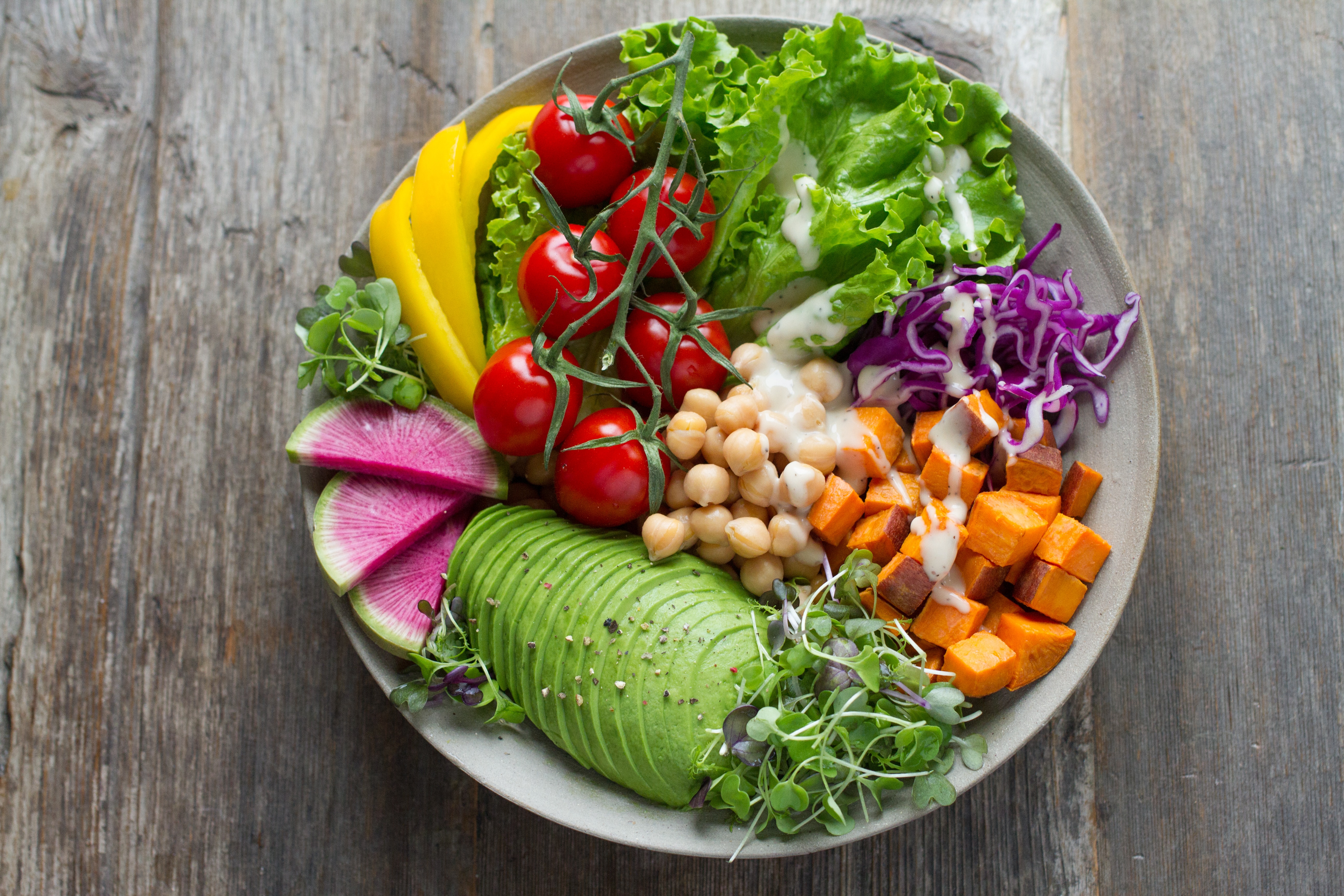 plate of vegan food