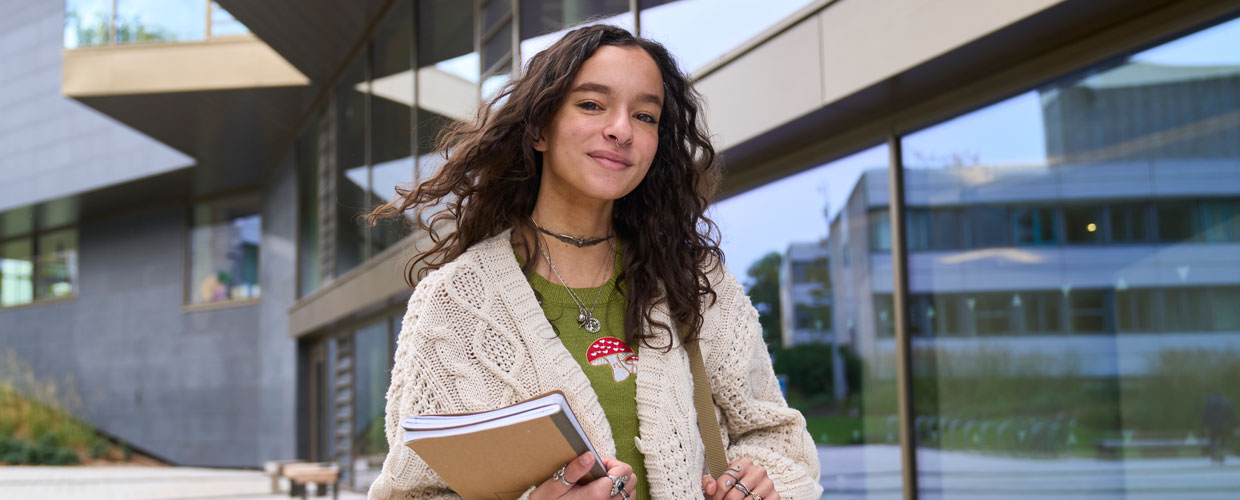 A happy student at University of Stirling