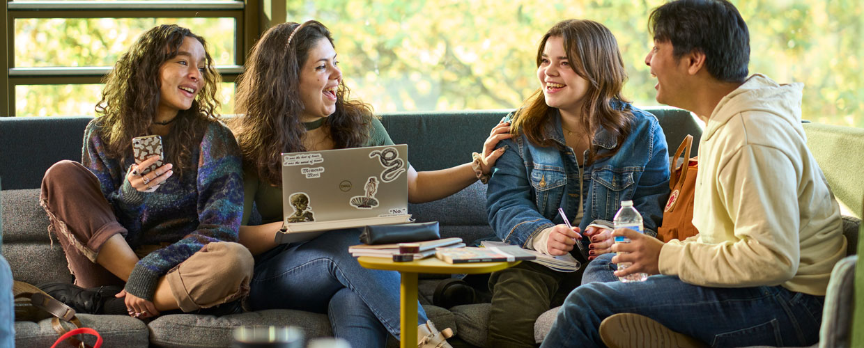 Happy students at University of Stirling