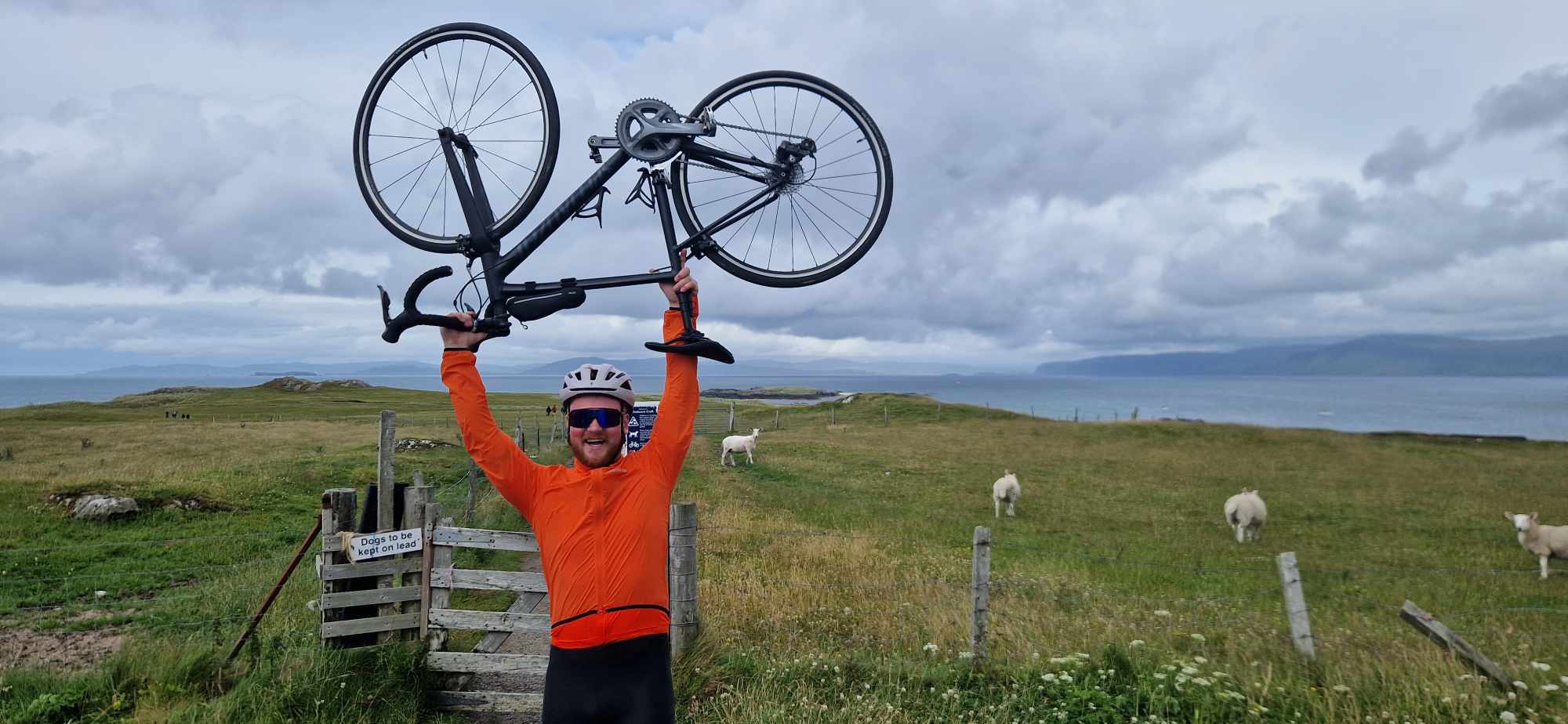 Active Travel Officer Kamern with his bike