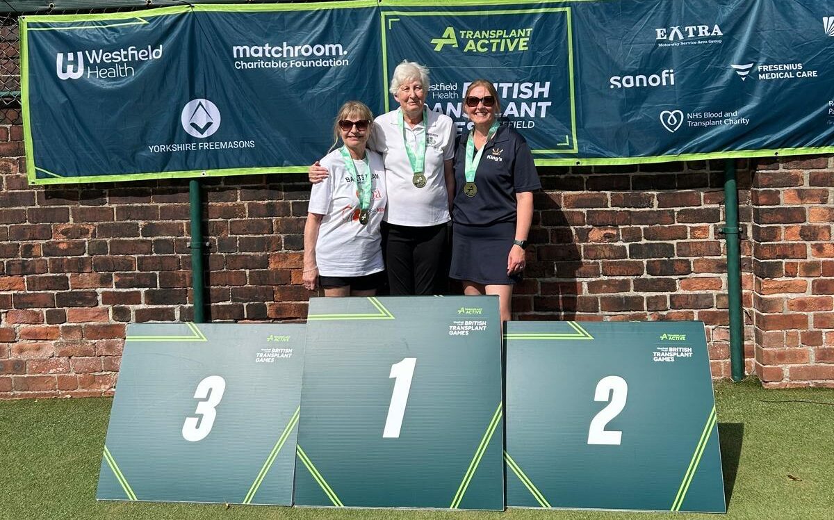Lyn Kearney and fellow competitors captured at recent British Transplant Games 2026 in Sheffield 
